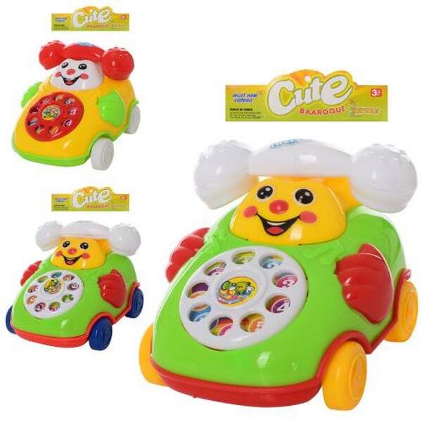 Заводна іграшка 28018-2 (210шт) машинка-телефон, 10,5см, звук, в кульці, 16,5-19-8см (шт.)