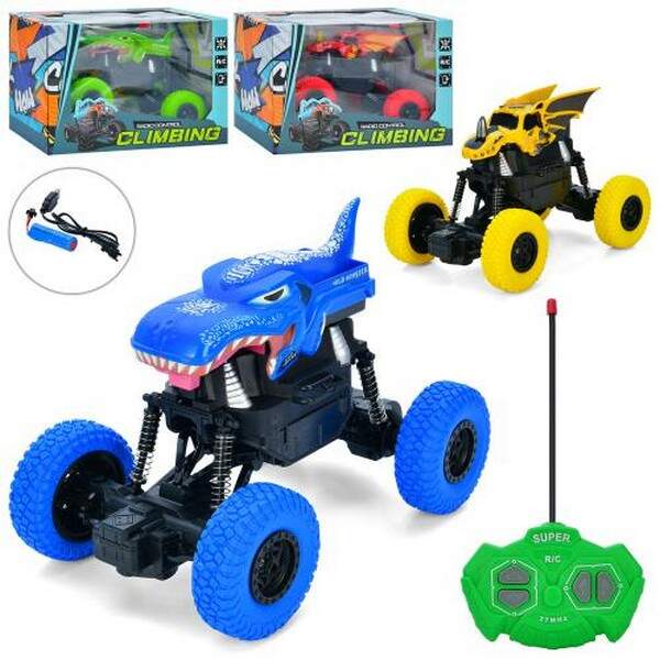 Машина 645B-647B (12шт) Р/К, 19см, армотизатори, резинові колеса, акум, USB-зарядне, 2 види 2 кольор (шт.)