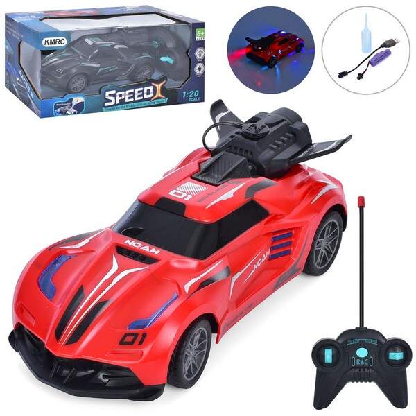 Машина KM660-3 (12шт) 1:20, р/к, акум, USBзар, 18,5см, світло, пара, 2 кольори, в кор-ці, 25-12-12 (шт.)