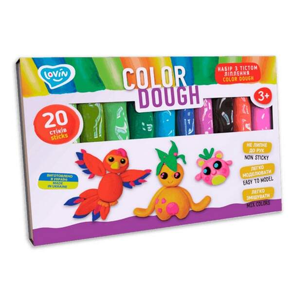 sticks Color Dough TM Lovin Набір для ліплення з тістом 41204 (шт.)