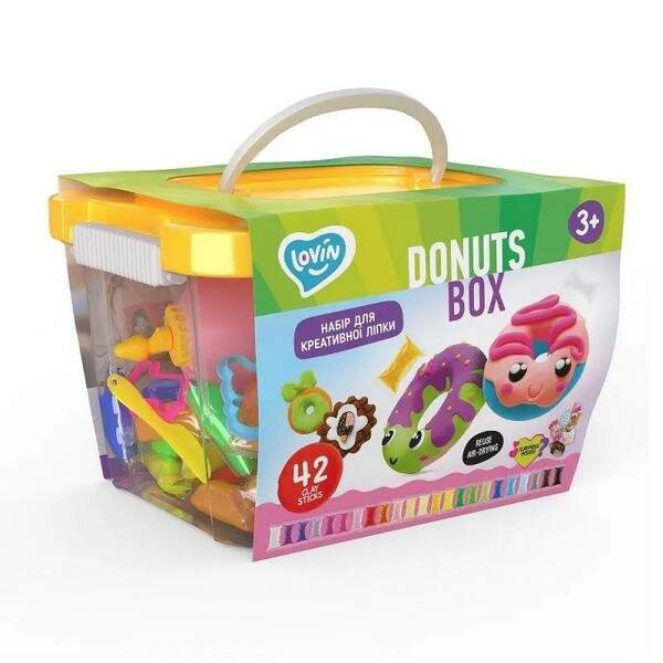 Набір для творчості TM Lovin maxi box з повітряним пластиліном 70109 (шт.)