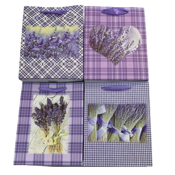 Пакет подарунковий паперовий L "Lavender" 40*30*12см R91475-L (240шт) (шт.)