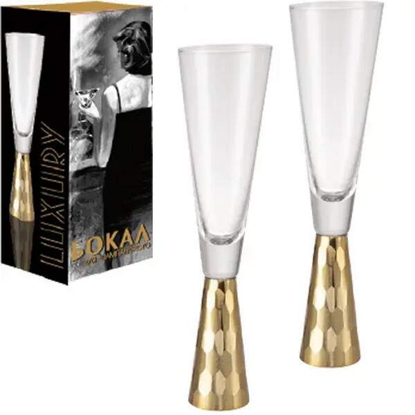Келих для шампанського "Luxury" 180мл (ціна за набір 4шт) 7051-11 (шт.)