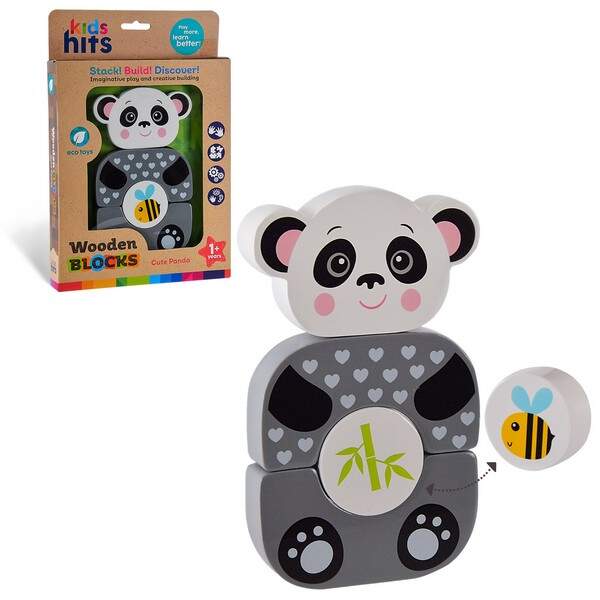 Дерев'яна іграшка Kids hits арт. KH20/004 (40шт) панда 4 деталі кор. 18,5*27,9*3 см (шт.)