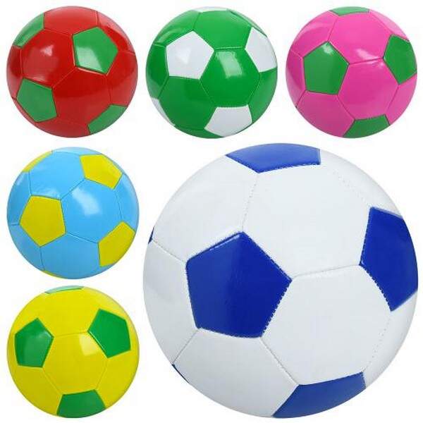 М'яч футбольний MS 4121 (30шт) розмір 5, ПВХ, 260-280г, мікс кольорів, в пакеті (шт.)
