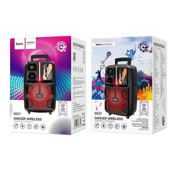 Портативна Bluetooth колонка HOCO Dancer Outdoor Wireless Speaker BS37 Black (шт.)
