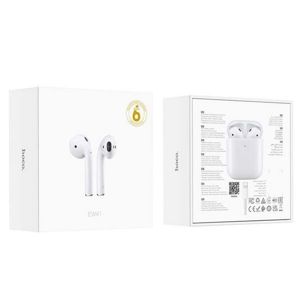 Бездротові блютуз навушники HOCO EW41 Bluetooth TWS White (шт.)