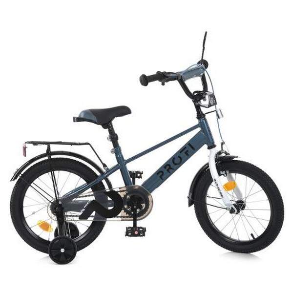 Велосипед дитячий PROF1 18д. MB 18023 (1шт) BRAVE,SKD45,хакі-білий,дзвін.,ліхтар,багажник,дод.кол (шт.)