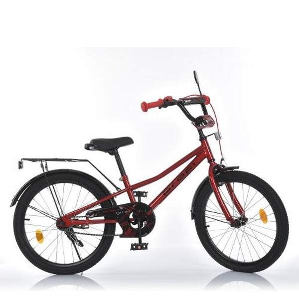 Велосипед дитячий PROF1 20д. MB 20011 (1шт) PRIME,SKD45,червоний,дзвін.,ліхтар,багажник,підніжка (шт.)