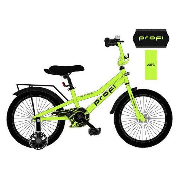 Велосипед дитячий PROF1 20д. MB 20013 (1шт) PRIME,SKD45,салатовий,дзвін.,ліхтар,багажник,підніжка (шт.)