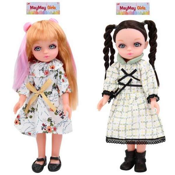 Лялька B206-A-K (32шт) 30см, муз, 3 види, бат(табл), у пакеті, 21-40-7см (шт.)