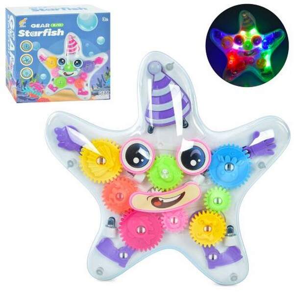 Музична іграшка 8705 (48шт) морська зірка,їздить,шестерні рухаються,звук,світло,на бат-ці,в кор-ці 1 (шт.)