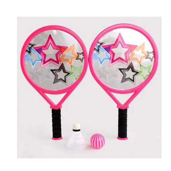 Ракетка MR 1206 (48шт) дитяча 2шт, 40см, м'ячик, воланчик, 2 кольори, в сітці, 20-49-7см (шт.)