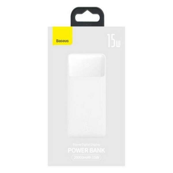 Power Bank Baseus Bipow Digital Display 20000mAh 15W White (PPBD050102) (шт.)
