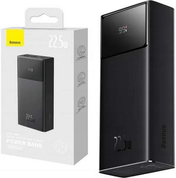 Power Bank Baseus Star-Lord Digital Display Fast Charge 30000mAh 22.5W Black (PPXJ080101) (шт.)