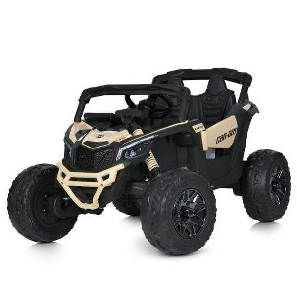 Джип M 5099EBLR-RS(24V)(1шт) 2,4G(р/к),4мотори200W, 1акум24V7AH, EVA, шкiра, чорно+бежевий (шт.)