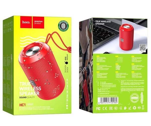 Портативна Bluetooth колонка HOCO HC1 Trendy sound sports wireless speaker red (шт.)