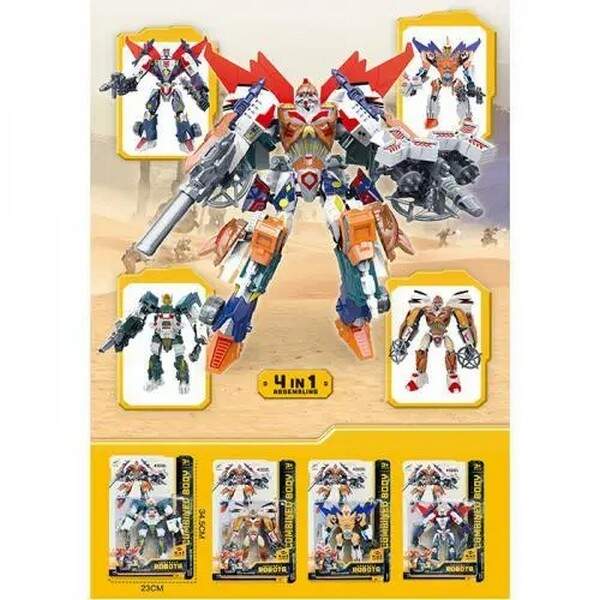 Трансформер 339-18 (36шт) TF, 17см,  4 види, в слюді, 23-34,5-5 см (шт.)