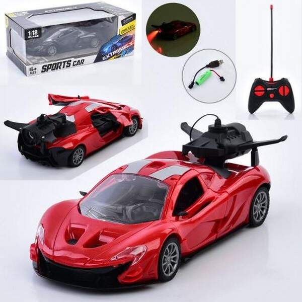 Машинка 3366-A37 (18шт) р/к, акум, 16см, трюкова, світло, гумові колеса, 360, USBзарядне, 3 кольори, (шт.)