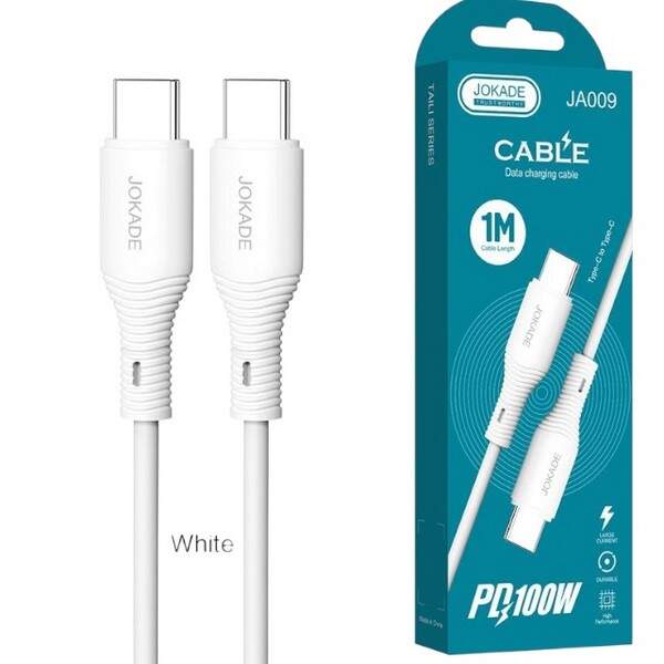 Кабель до телефону JOKADE 009 тайп-сі - тайп-сі білий (шт.)