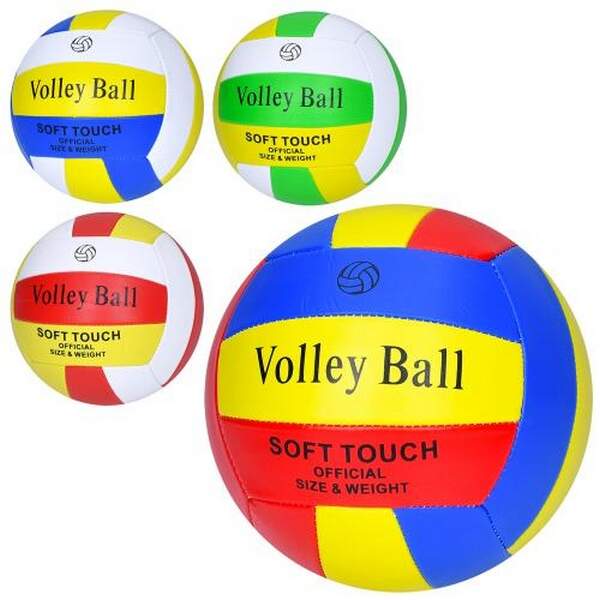 М'яч волейбольний MS 4349 (30шт) офіційний розмір, ПВХ, 270г, 4 кольори, у пакеті (шт.)