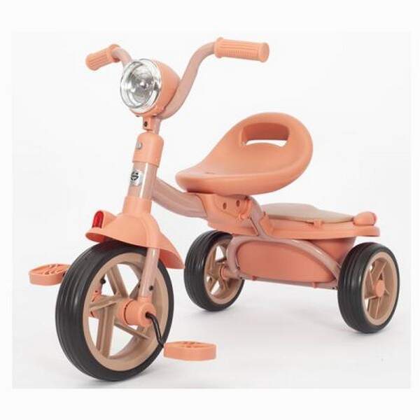 Велосипед MT 1037 Peach Fuzz (1шт) 3 колеса EVA 8/6д., 61-39-49,5см, муз,світло, персиковий (шт.)