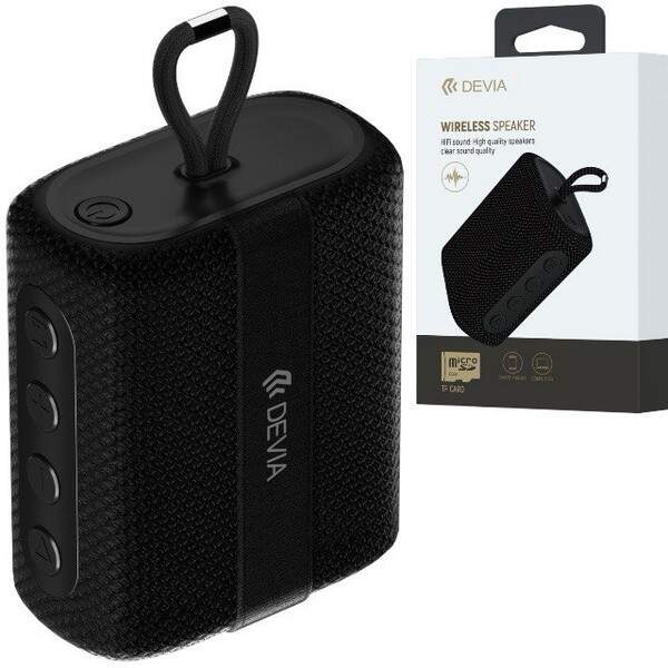 Колонки bleutooth з функціями USB, SD, MP3 Devia (0-12) чорна (шт.)