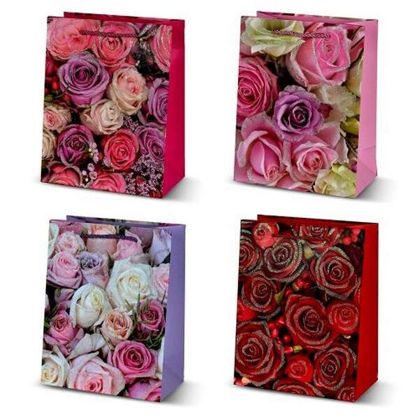 Пакет подарунковий паперовий L "Flowers" 31*41*12см R96955-L (360шт) (шт.)