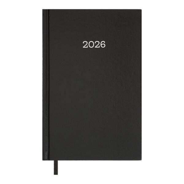 Щоденник датов. 2026 SIMPLE, A5,чорний , бумвініл BM.21166-01 (шт.)