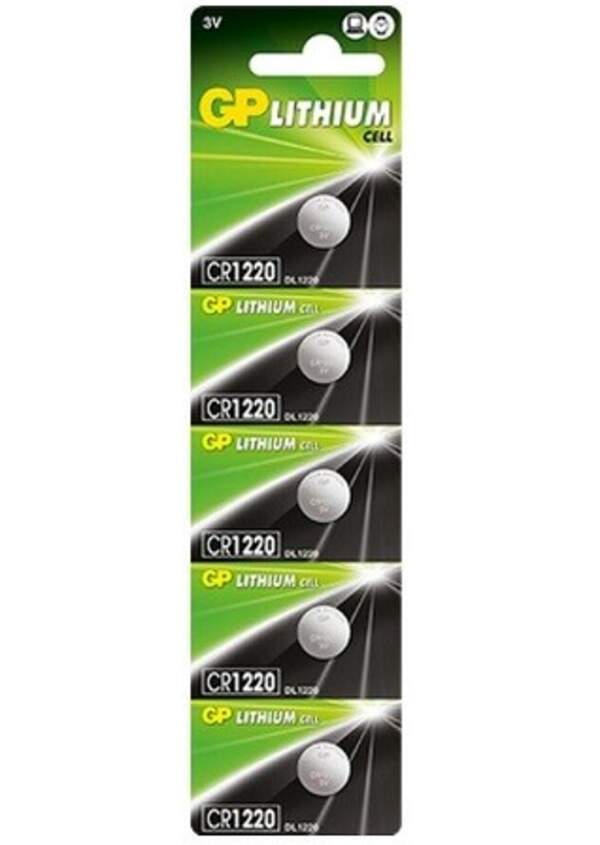Батарейка GP дискова Lithium Button Cell 3.0V CR1220E-2CPU5 літієві (шт.)