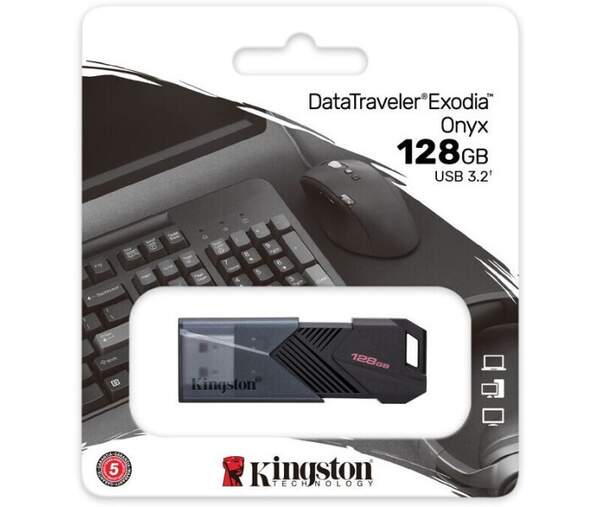 flash Kingston USB 3.2 DT Exodia  128GB  Onyx /25/ (шт.)