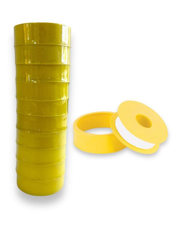 Фум-стрічка (19*15*0.2мм) PTFE жовтий.  №S-15 (500/10) (шт.)