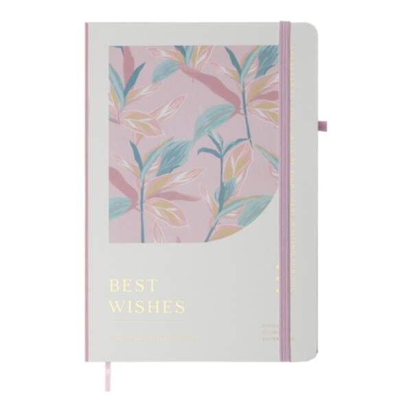 Книжка записна ESSENCE, на гумці, А5, 80 арк., клітинка., офсет крем., тв.лам.обл., біла BM.255124-1 (шт.)