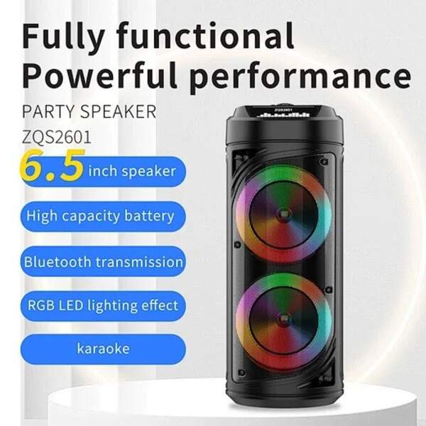 Колонка-караоке переносна + мікрофон  ZQS-2601 F-258 (шт.)