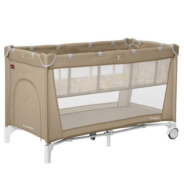 Манеж CARRELLO Piccolo+ CRL-18102 Sand Beige со вторым дном /1/ MOQ (шт.)