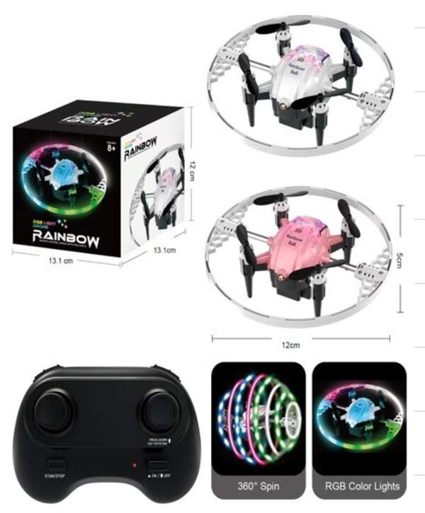 Квадрокоптер FX-41B (8шт) р/к,2,4G,12см,акум,світло,USB-зарядне,запасні лопасті,в кор-ці,13-13-12см (шт)