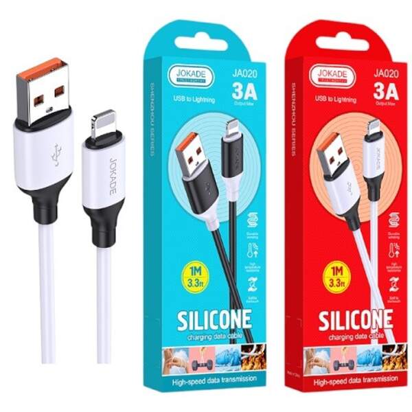 Кабель USB JOKADE 020 лайтнінг білий (шт)