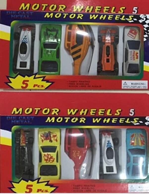 Набір машинок  92753-5PS (288шт/4)  5 машинок в наборі,  короб.18,5*2*13см (шт)