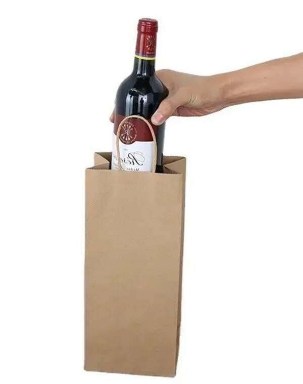 Пакет з ручкою, крафт бурий, 150*100*360 мм (250 шт\ящ) (шт)