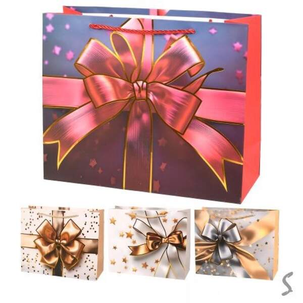 Пакет подарунковий паперовий L "Bow" 30*41.5*12см R99730-L (360шт) (шт)