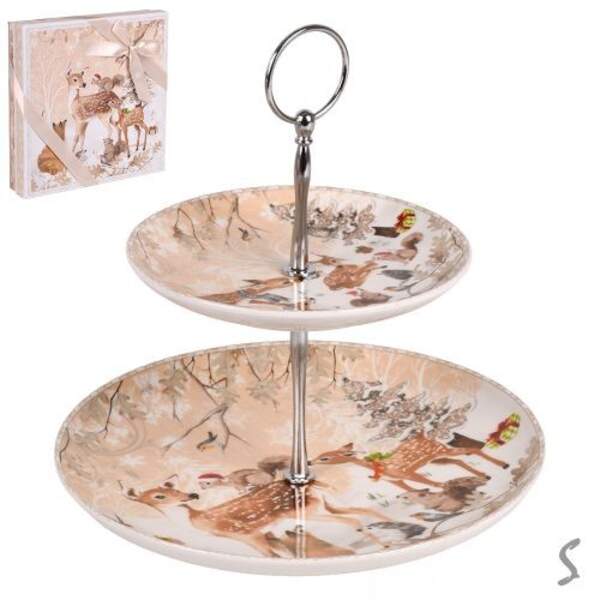 Фруктівниця новорічна "Bambi" 2яр 15.5/23см R36262 (12шт) (шт)