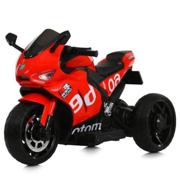 Мотоцикл M 6265EL-3 (1шт) 1*12V4,5AH, 2*35W, BLUETOOTH, USB, TF, EVA, музика, світло, шкіра, червони (шт)