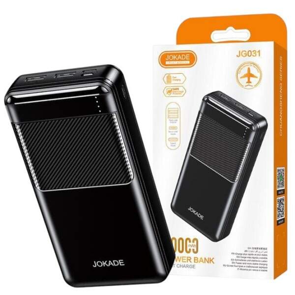 Зовнішній акумулятор JOKADE JG031 20000mAh чорний (шт)