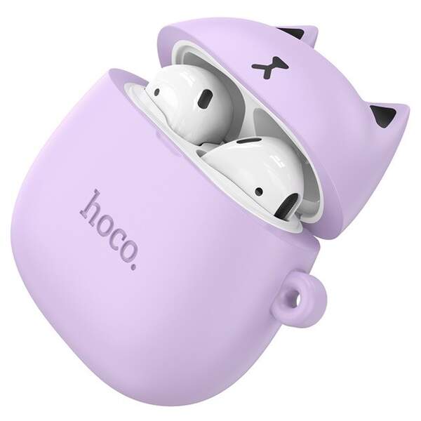 Навушники безпровідні TWS HOCO EW45 True wireless stereo headset Lilac Cat (шт)