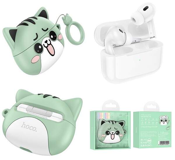 Навушники безпровідні TWS HOCO EW48 True wireless stereo headset Mint Cat (шт)