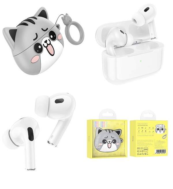 Навушники безпровідні TWS HOCO EW48 True wireless stereo headset Misty Cat (шт)
