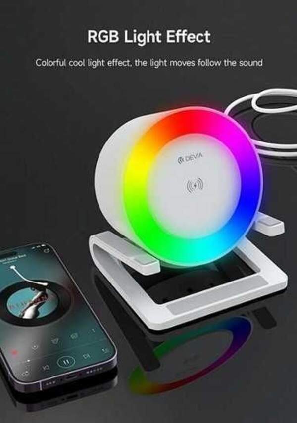 Smart Series Desktop Wireless Charging Speaker(I-M3)  white (шт)