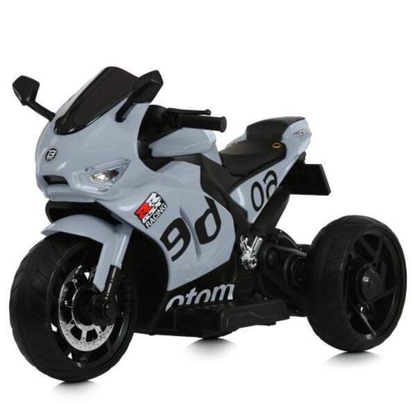 Мотоцикл M 6265EL-11 (1шт) 1*12V4,5AH, 2*35W, BLUETOOTH, USB, TF, EVA, музика, світло, шкіра, сірий (шт)