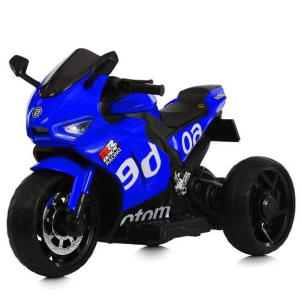 Мотоцикл M 6265EL-4 (1шт) 1*12V4,5AH, 2*35W, BLUETOOTH, USB, TF, EVA, музика, світло, шкіра, синій (шт)