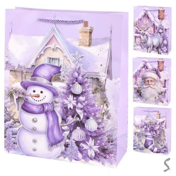 Пакет новорічний паперовий L "Christmas" 31*42*12см R34773-L (360шт) (шт)